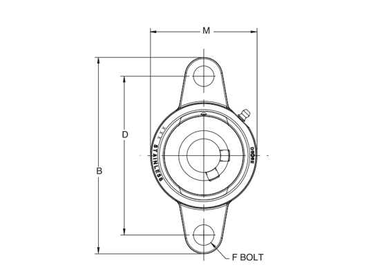 Втулка устойчива к&nbsp;коррозии F2B-SCEZ-008L-SHCR, DODGE