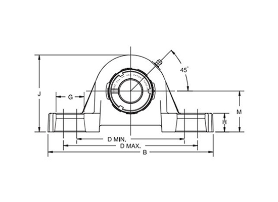 Узел без втулки P2B-GTH-12-E, DODGE