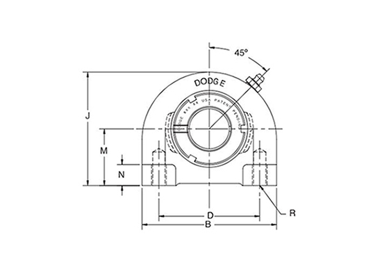Узел без втулки TB-GT-05, DODGE