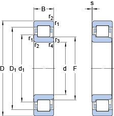 Цилиндрические роликоподшипники NJ 240 ECM, SKF