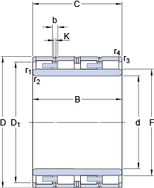 Цилиндрические роликоподшипники BC4B 322066, SKF