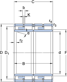 Цилиндрические роликоподшипники 313513, SKF