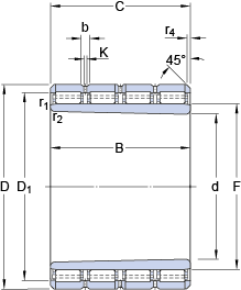 Цилиндрические роликоподшипники 319352, SKF