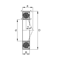 Шпиндельные подшипники HCB71900-E-T-P4S, FAG