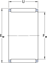 Игольчатые роликоподшипники K 14x18x13, SKF