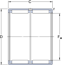 Игольчатые роликоподшипники HK 1622, SKF