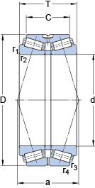 Конические роликоподшипники BT2B 332447, SKF