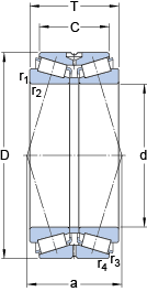 Конические роликоподшипники 331656, SKF