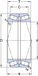 Конические роликоподшипники 331945, SKF