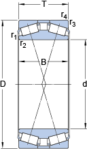 Конические роликоподшипники 331729, SKF