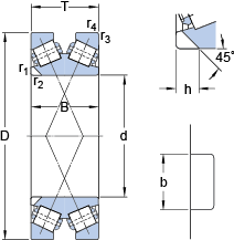 Конические роликоподшипники 332394, SKF