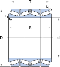 Конические роликоподшипники 331999, SKF