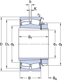 Сферические роликоподшипники 23136-2CS5K/VT143 + H 3136 L, SKF