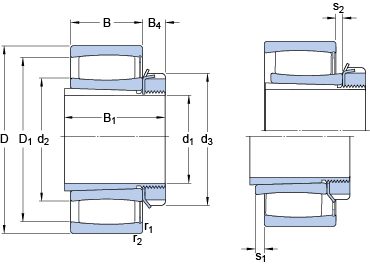 Тороидальные роликоподшипники CARB® C 3138 KV + H 3138, SKF