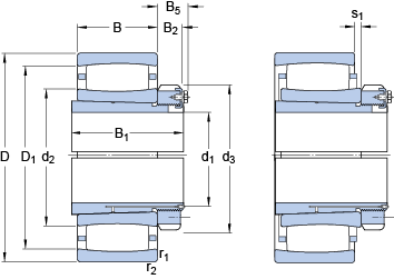 Тороидальные роликоподшипники CARB® C 3084 KM + OH 3084 H, SKF