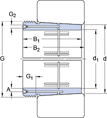 Стяжные втулки AOH 241/710, SKF
