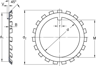 Стопорные гайки W&nbsp;09, SKF