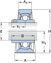 Высокотемпературные подшипники и&nbsp;подшипниковые узлы SY 1.1/2 TF/VA201, SKF