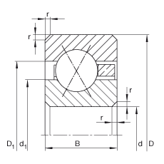 Подшипники с&nbsp;тонкими кольцами CSXA030, INA