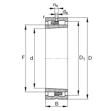 Цилиндрические роликоподшипники NNU4960-S-K-M-SP, FAG