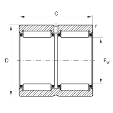 Роликоподшипники игольчатые (с массивными кольцами) RNA6907-ZW, INA