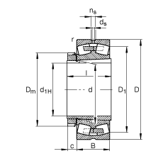 Самоустанавливающийся роликоподшипник 23138-E1A-K-M + H3138, FAG