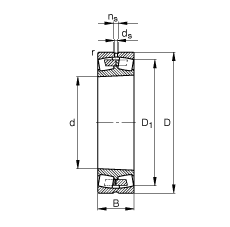 Самоустанавливающийся роликоподшипник 240/1060-B-K30-MB, FAG