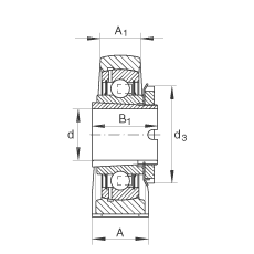 Стационарные подшипниковые узлы RASEA35-N, INA