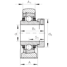 Стационарные подшипниковые узлы TSHE45, INA