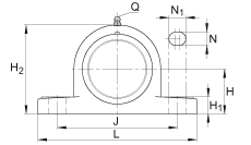 Стационарные подшипниковые узлы RASEY20-TV-VA, INA