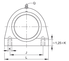 Стационарные подшипниковые узлы RSHEY20-TV-VA, INA