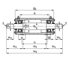 Стационарные подшипниковые узлы VRE313-B, FAG