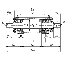 Стационарные подшипниковые узлы VRE318-C, FAG