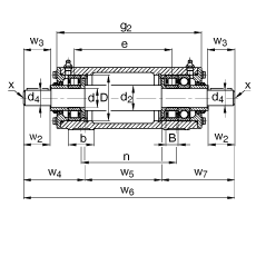 Стационарные подшипниковые узлы VRE308-E, FAG