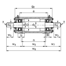 Стационарные подшипниковые узлы VRE309-F, FAG