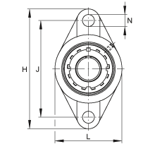 Фланцевые подшипниковые узлы UKFL215, FAG