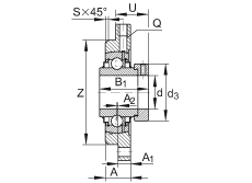 Фланцевые подшипниковые узлы RMEO80, INA