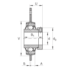 Фланцевые подшипниковые узлы RRTR30, INA