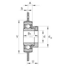 Фланцевые подшипниковые узлы RA50, INA