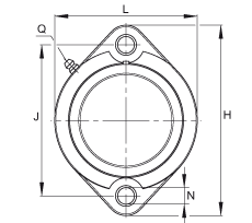 Фланцевые подшипниковые узлы GLCTE30-TV-FA125.5, INA